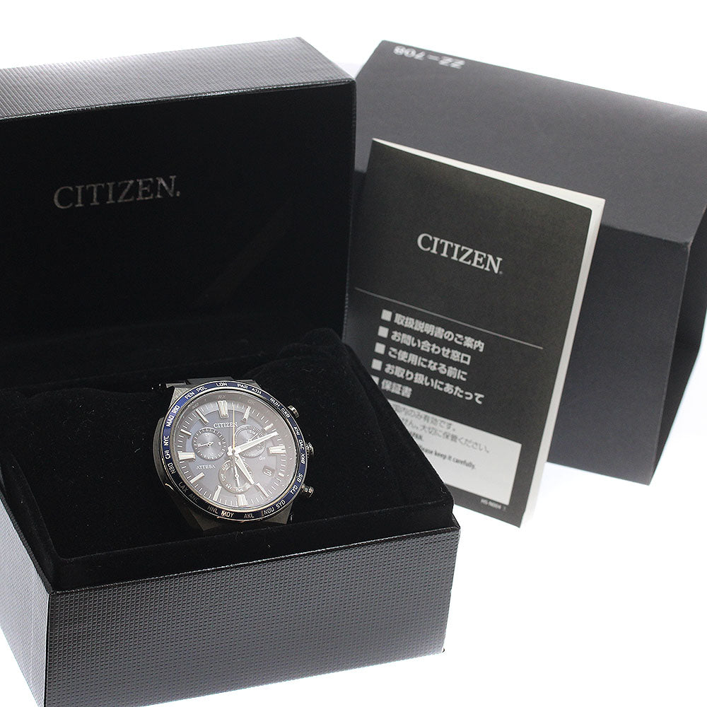 CITIZEN CB5967-66L/E660-007C804 Attesa Black Titanium Series Solar Radio-Controlled Men's Watch (Comes with inner box and warranty)