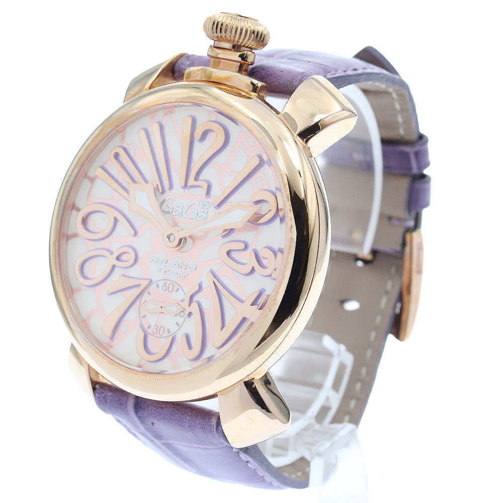 GaGa MILANO 5011MOSAICO01S Manuale 48MM Mosaic Small Seconds Hand-wound Men's Watch - Excellent Condition