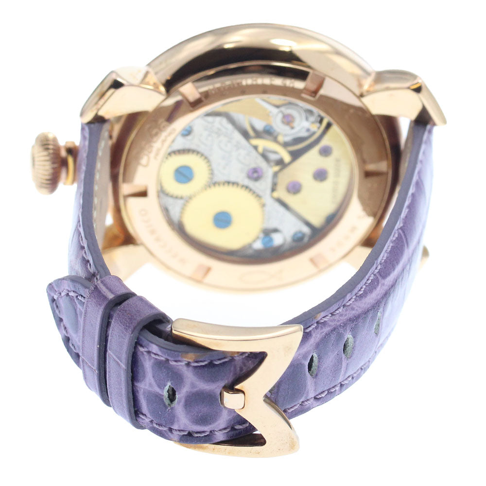 GaGa MILANO 5011MOSAICO01S Manuale 48MM Mosaic Small Seconds Hand-wound Men's Watch - Excellent Condition