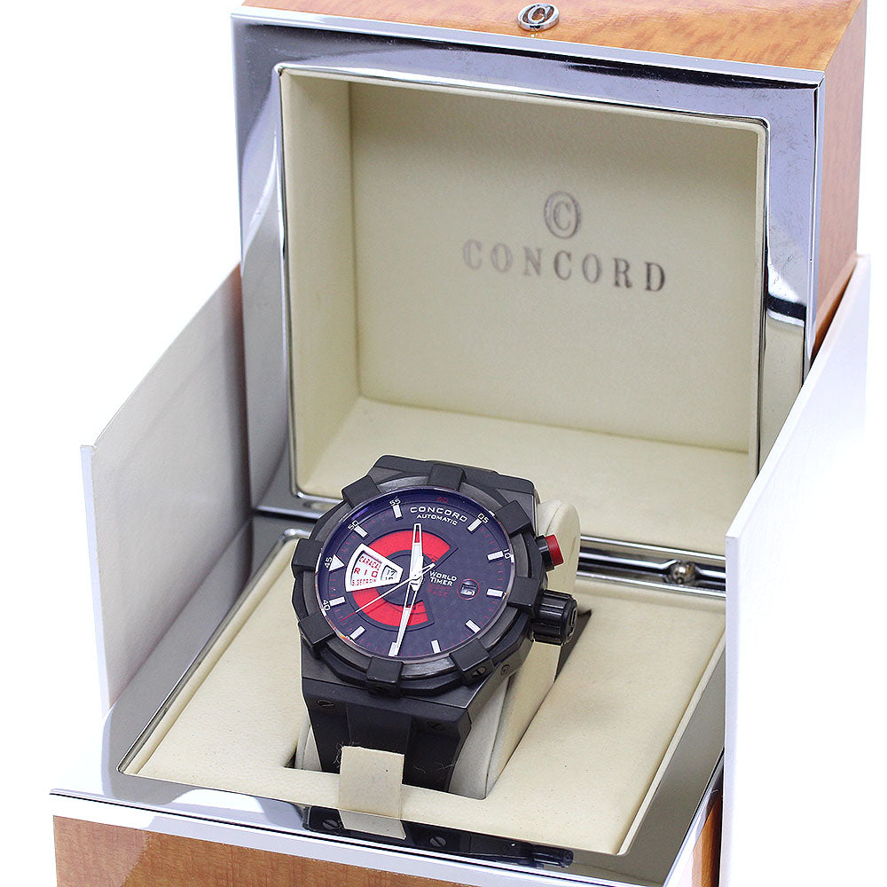 Concord 01.6.39.1021 C1 Worldtimer Night Race Date Automatic Men's Watch Excellent Condition with Box
