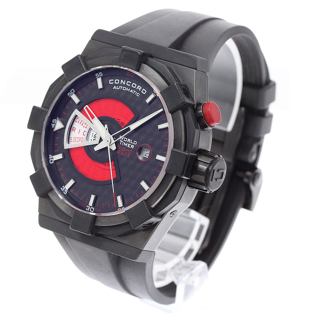 Concord 01.6.39.1021 C1 Worldtimer Night Race Date Automatic Men's Watch Excellent Condition with Box