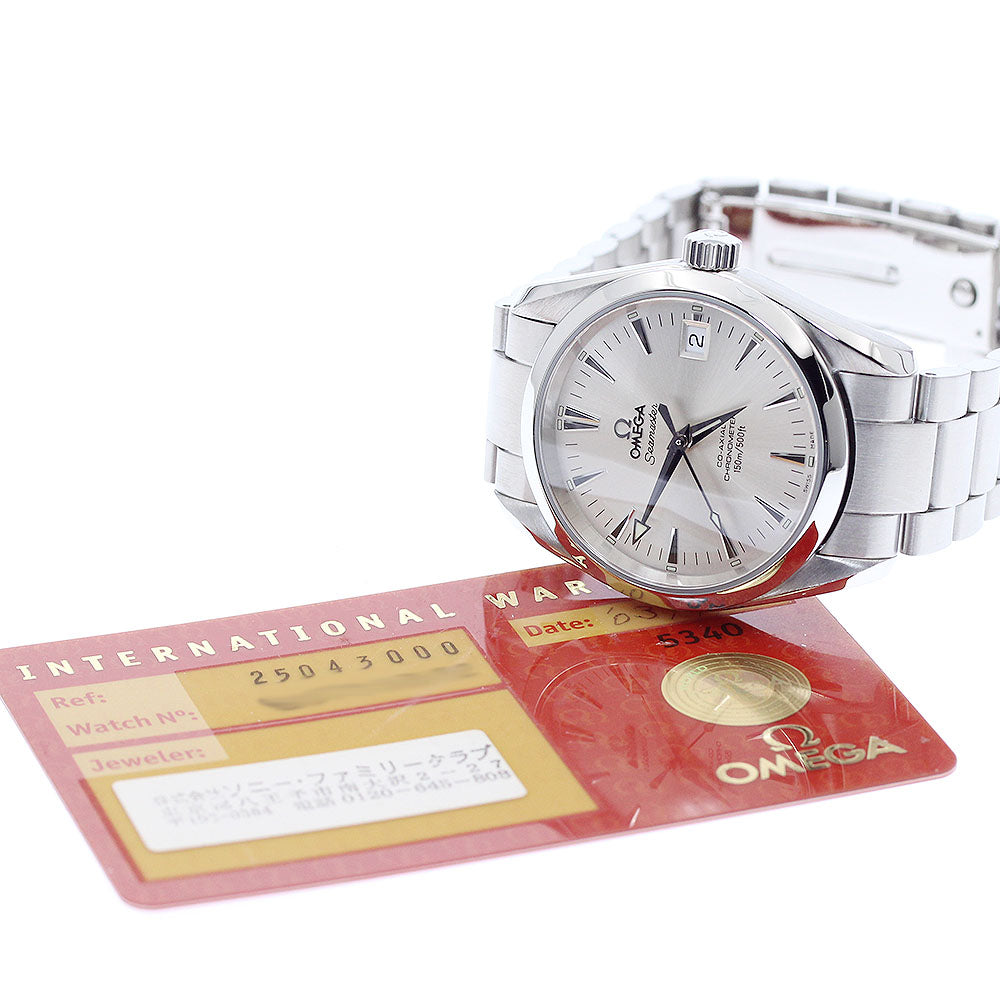 OMEGA 2504.30 Seamaster Aqua Terra Date Automatic Watch Boys' Size Excellent Condition with Warranty.