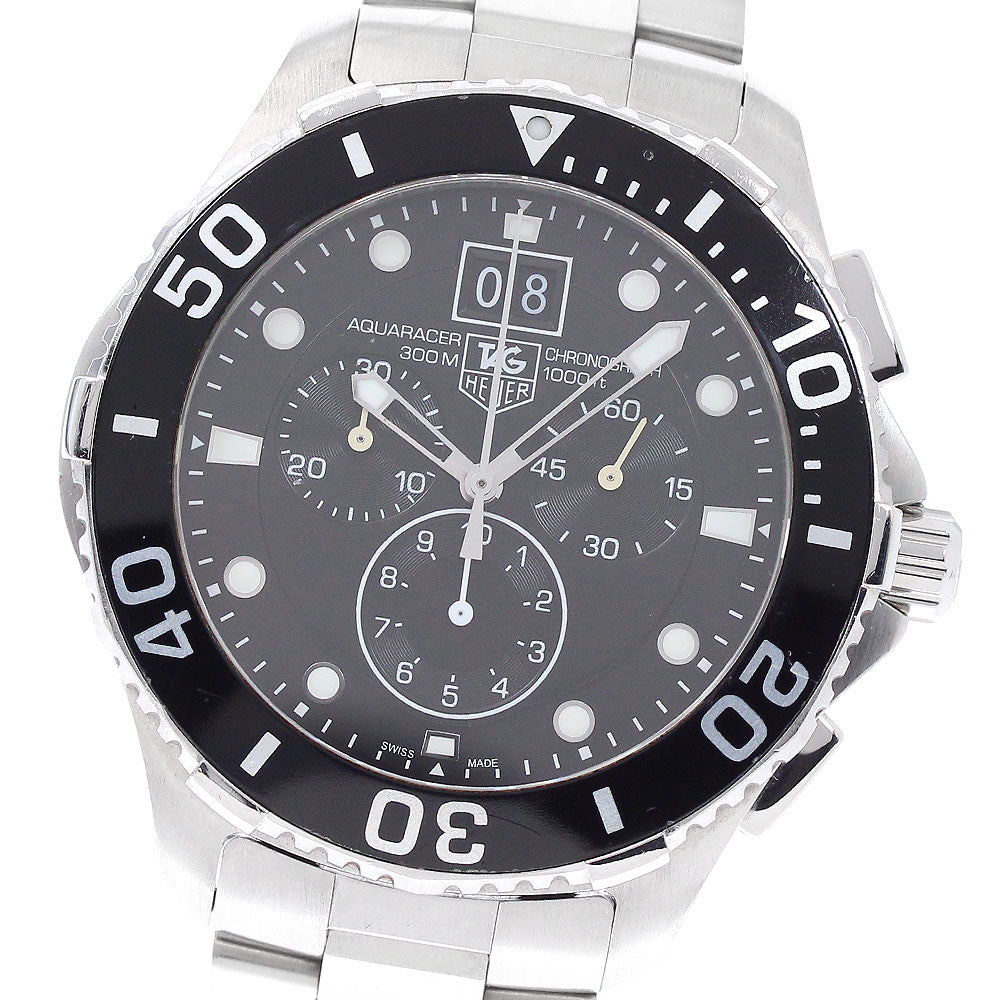 TAG Heuer CAN1010 Aquaracer Date Chronograph Quartz Men's Watch with Warranty