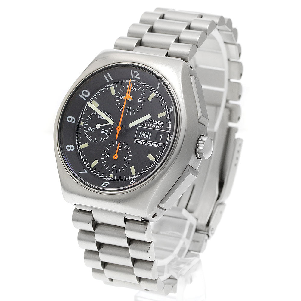TUTIMA 798-02 Military Chronograph Day-Date Automatic Men's Watch (Good Condition)