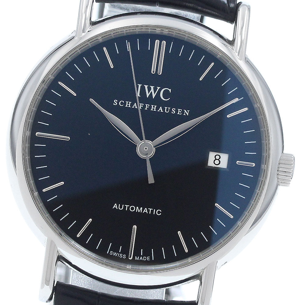IWC SCHAFFHAUSEN IW356308 Portofino Date Automatic Men's Watch (Good Condition)