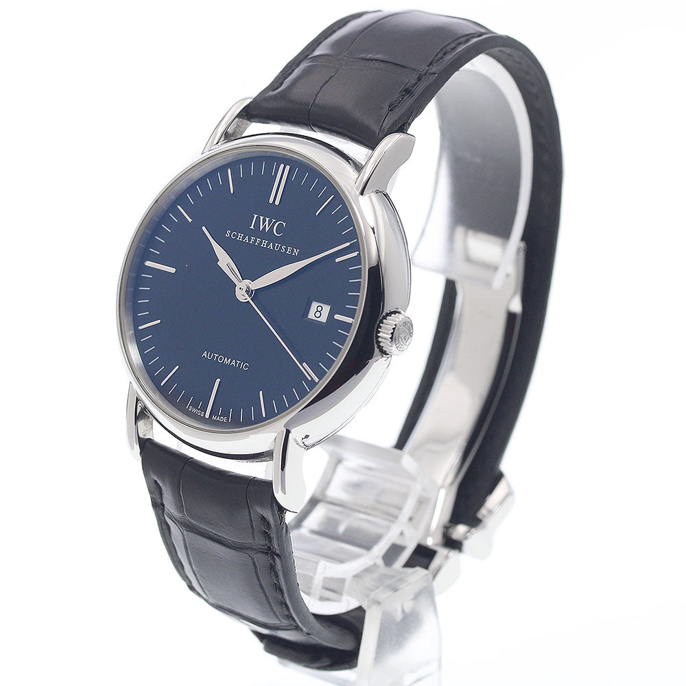 IWC SCHAFFHAUSEN IW356308 Portofino Date Automatic Men's Watch (Good Condition)
