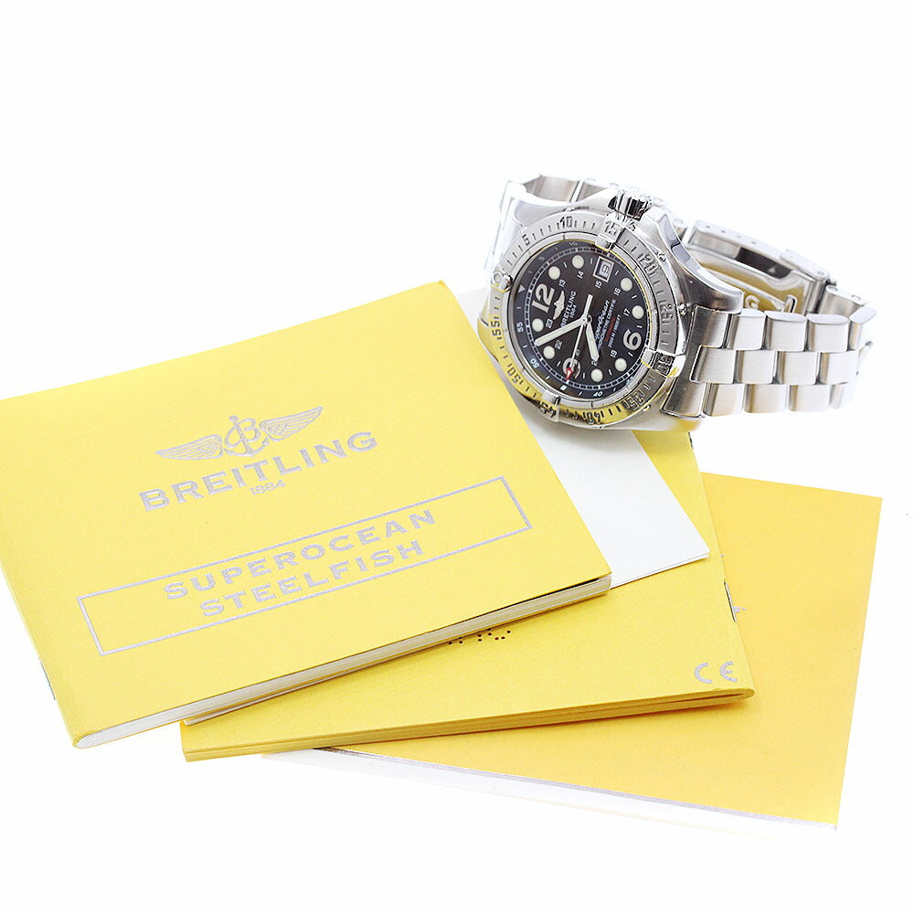 BREITLING A17390 Superocean Steelfish Date Automatic Men's Watch with Warranty