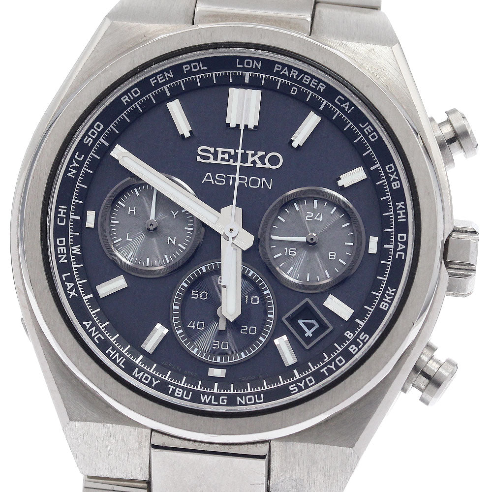 SEIKO SBXY097/8B92-0BE0 Astron Nextar Chronograph Date Solar Radio Controlled Men's Watch (Excellent Condition)
