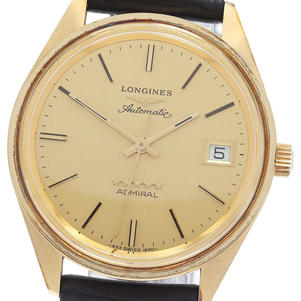 LONGINES Admiral cal.L633.1 Date Automatic Men's Watch Excellent Condition