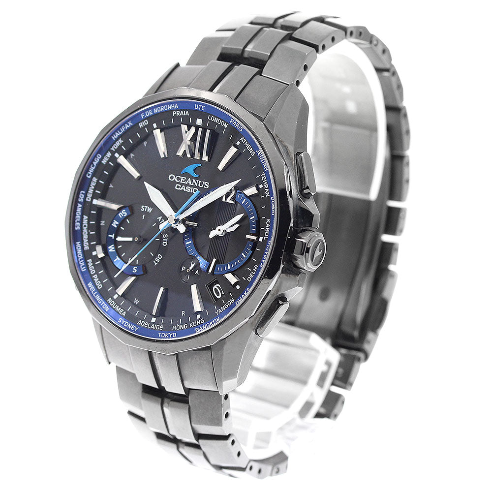 CASIO OCW-S3400B-1AJF Oceanus Manta Day-Date Solar Radio-Controlled Men's Watch