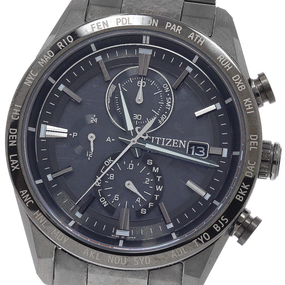 CITIZEN AT8287-62E/H800-A1CN20C Attesa HAKUTO-R Collaboration Eco-Drive Solar Radio-Controlled Men's Watch Excellent Condition with Box and Warranty.