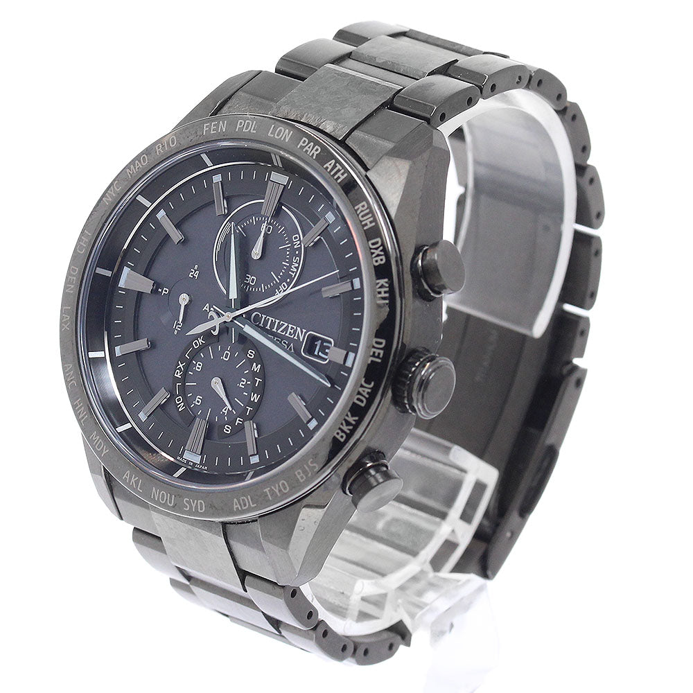 CITIZEN AT8287-62E/H800-A1CN20C Attesa HAKUTO-R Collaboration Eco-Drive Solar Radio-Controlled Men's Watch Excellent Condition with Box and Warranty.