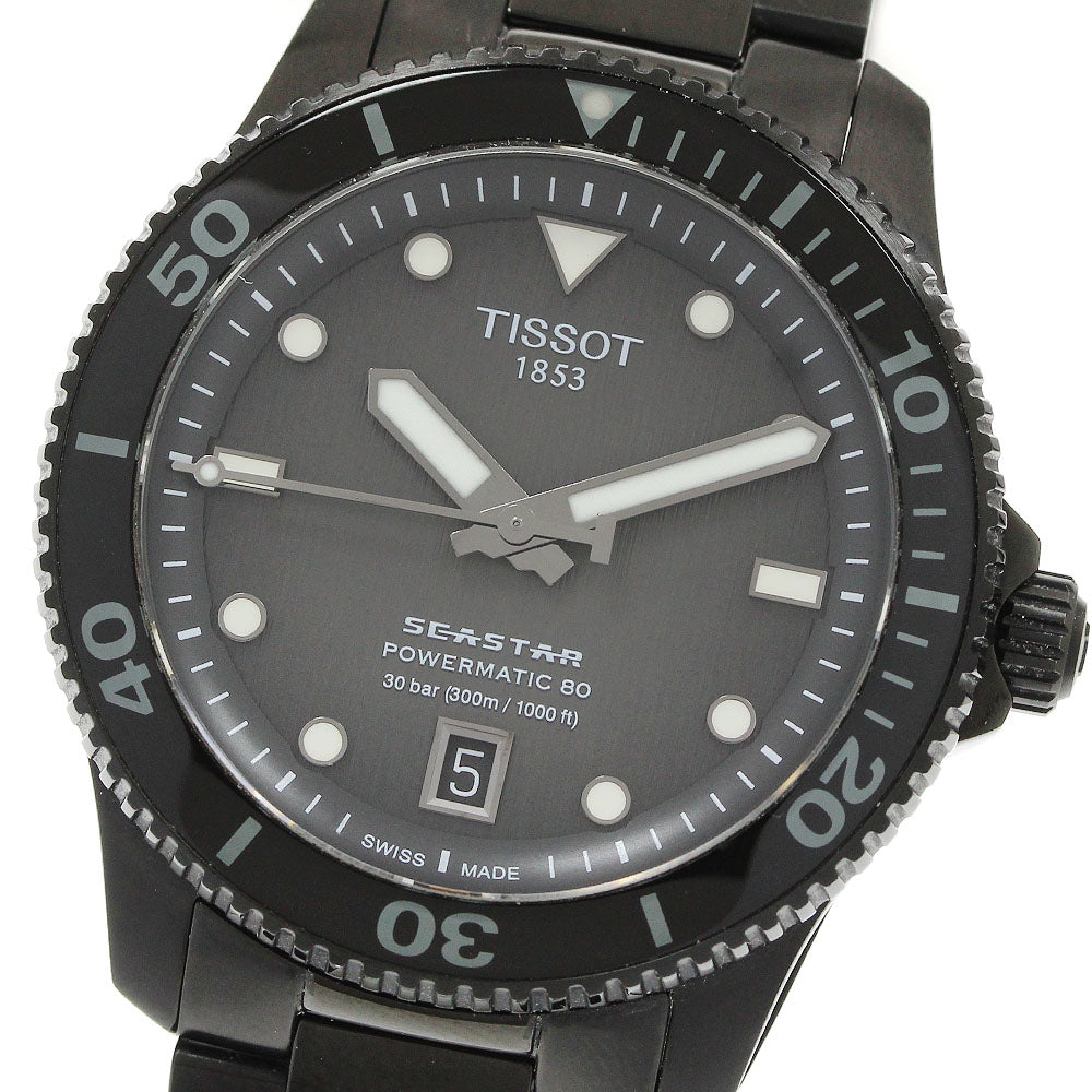 TISSOT T120.807.33.051.00 Seastar 1000 Date Automatic Men's Watch Excellent Condition