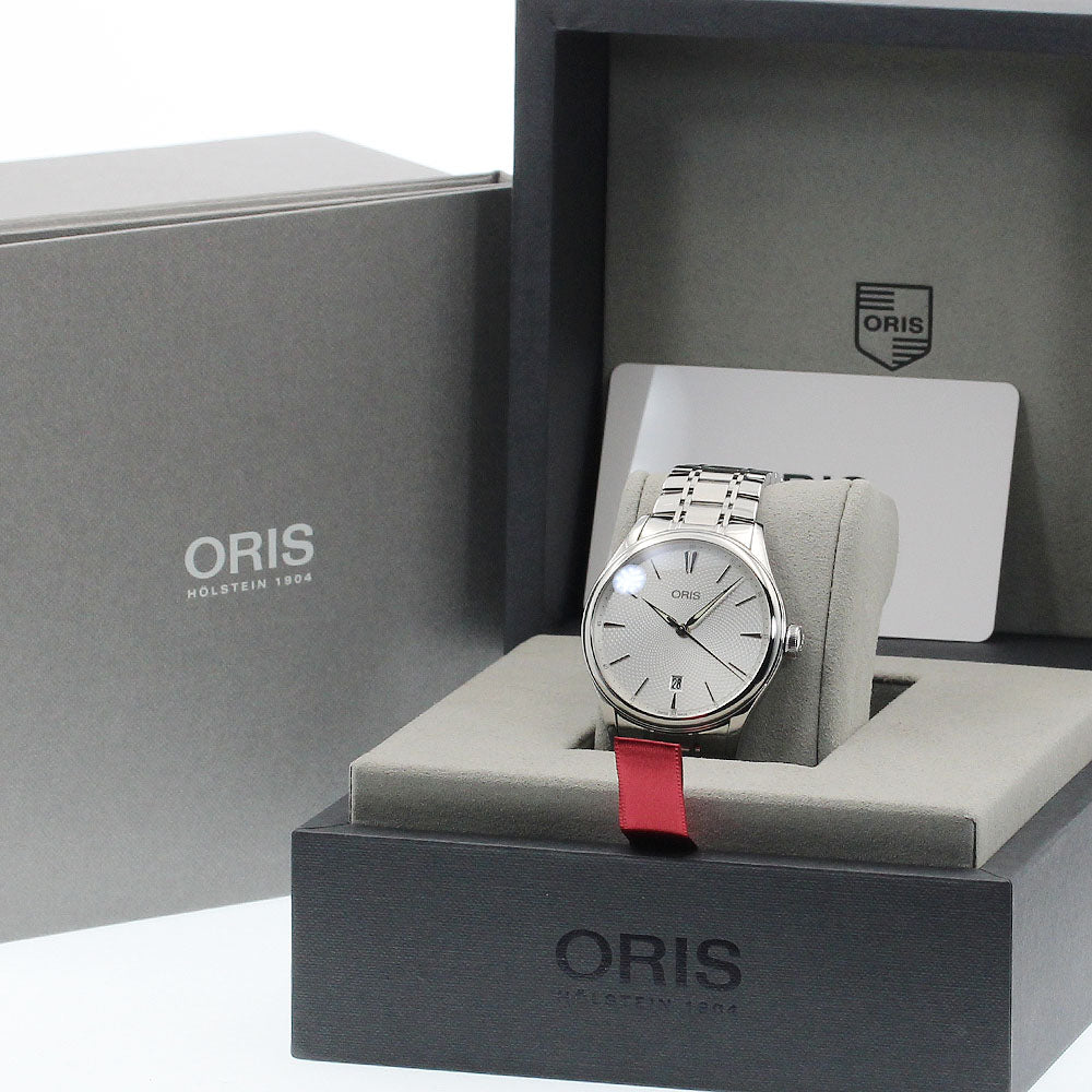 ORIS 01 733 7721 4051 Artelier Date Automatic Men's Watch with Box and Warranty