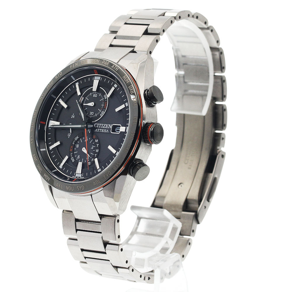 CITIZEN AT8189-61E/H800-A1CN206 Attesa Day-Date Solar Radio-Controlled Men's Watch Excellent Condition with Box and Warranty.