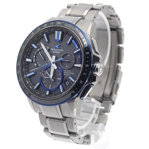 CASIO OCW-G1200-1AJF Oceanus GPS Date Solar Radio Controlled Men's Watch (Good Condition)