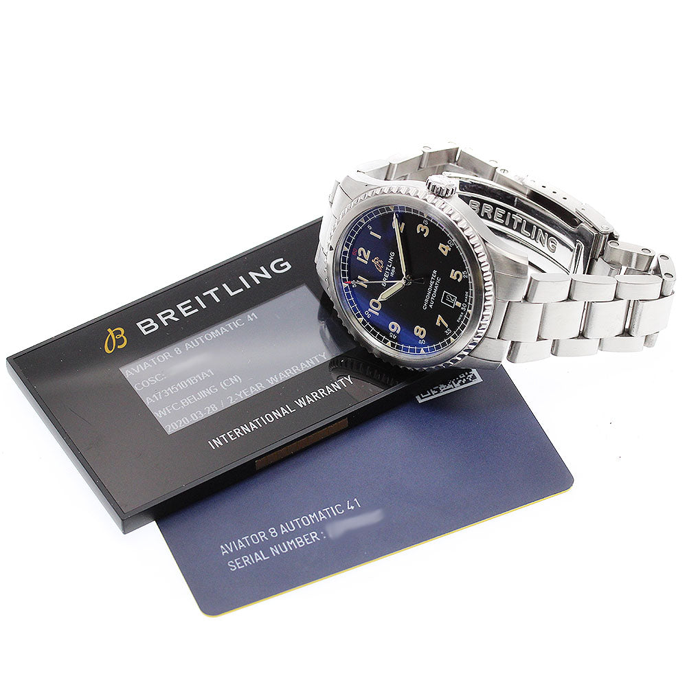 BREITLING A17315 Aviator 8 Automatic 41 Date Automatic Men's Watch with Warranty