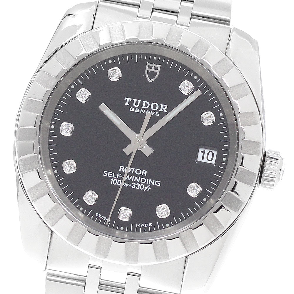TUDOR 21010 Classic Date 10P Diamond Automatic Men's Watch with Warranty
