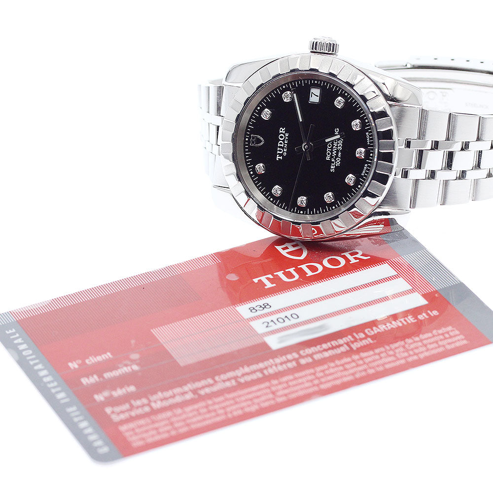 TUDOR 21010 Classic Date 10P Diamond Automatic Men's Watch with Warranty