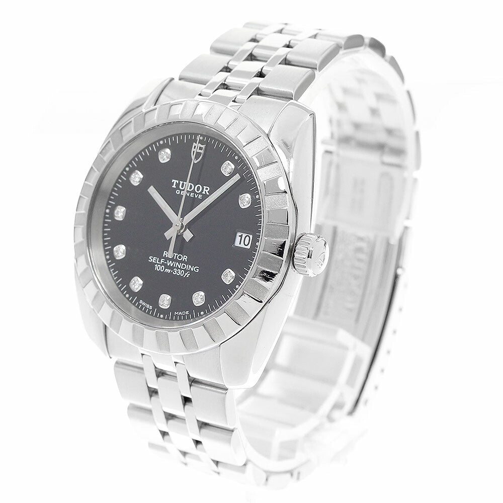 TUDOR 21010 Classic Date 10P Diamond Automatic Men's Watch with Warranty