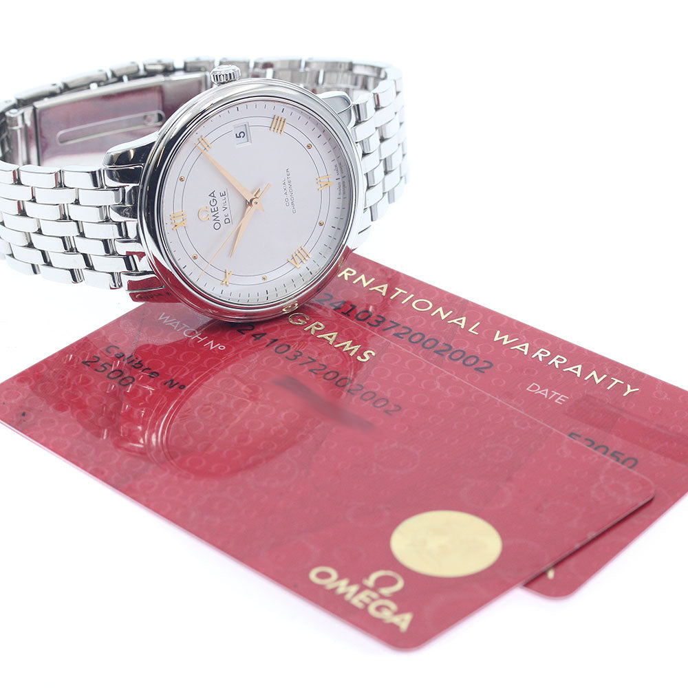 OMEGA 424.10.37.20.02.002 De Ville Prestige Co-Axial Automatic Men's Watch with Warranty