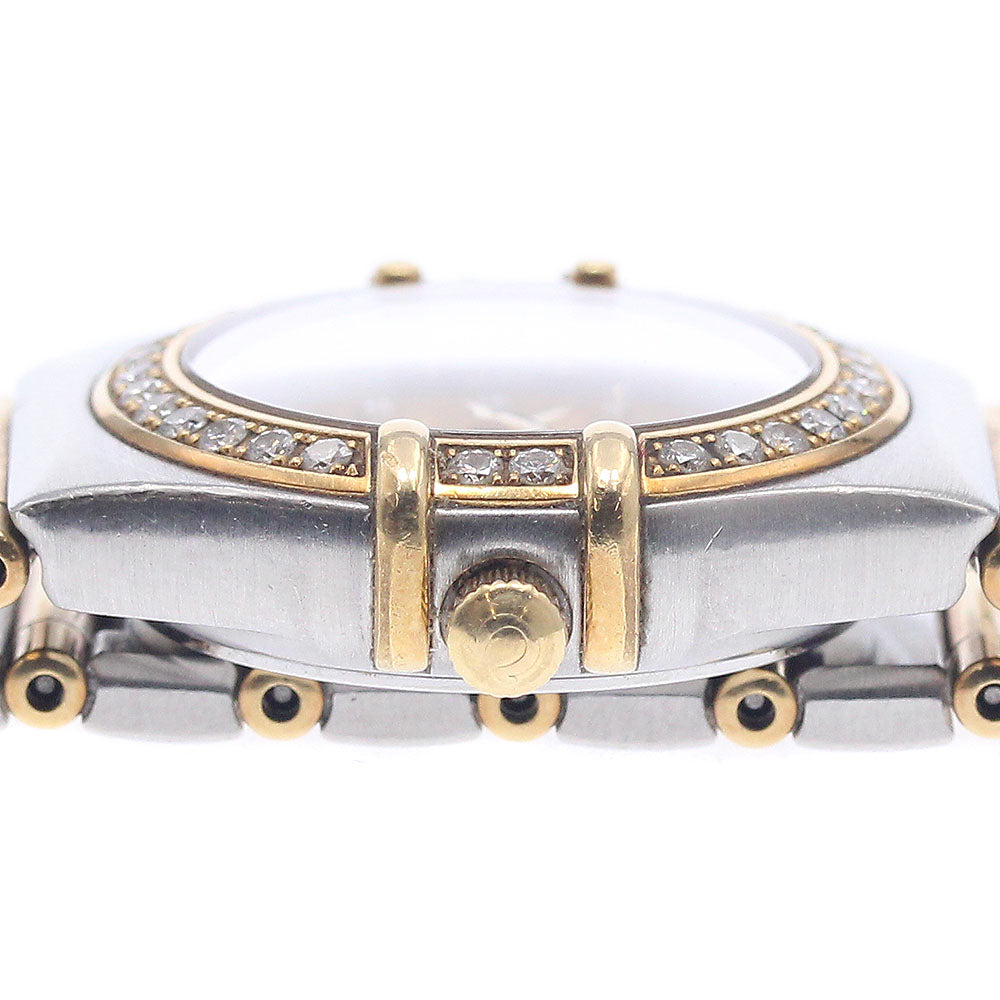 OMEGA 1267.15 Constellation Diamond Bezel 12P Diamond Full Bar Quartz Ladies