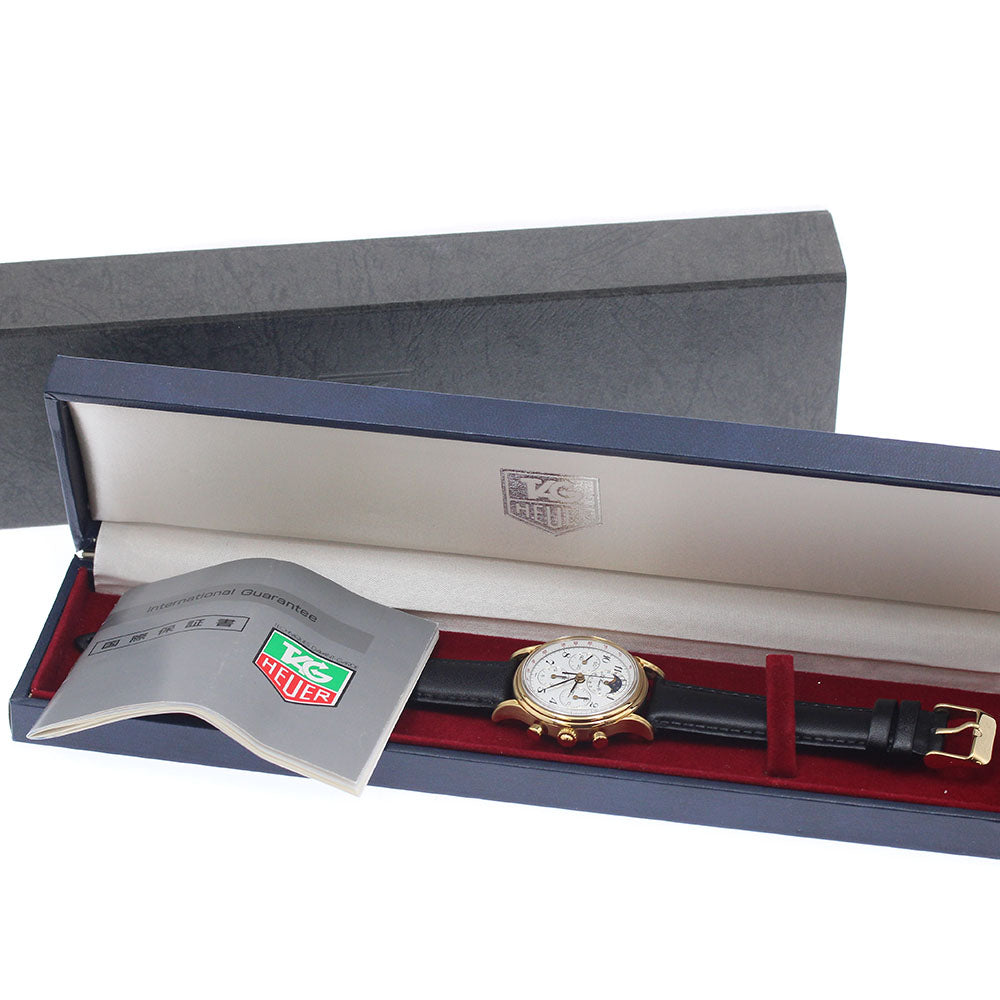 Heuer 188.205/1 Edward 125th Anniversary Moon Phase Chronograph Manual Winding Men's Watch with Box and Warranty