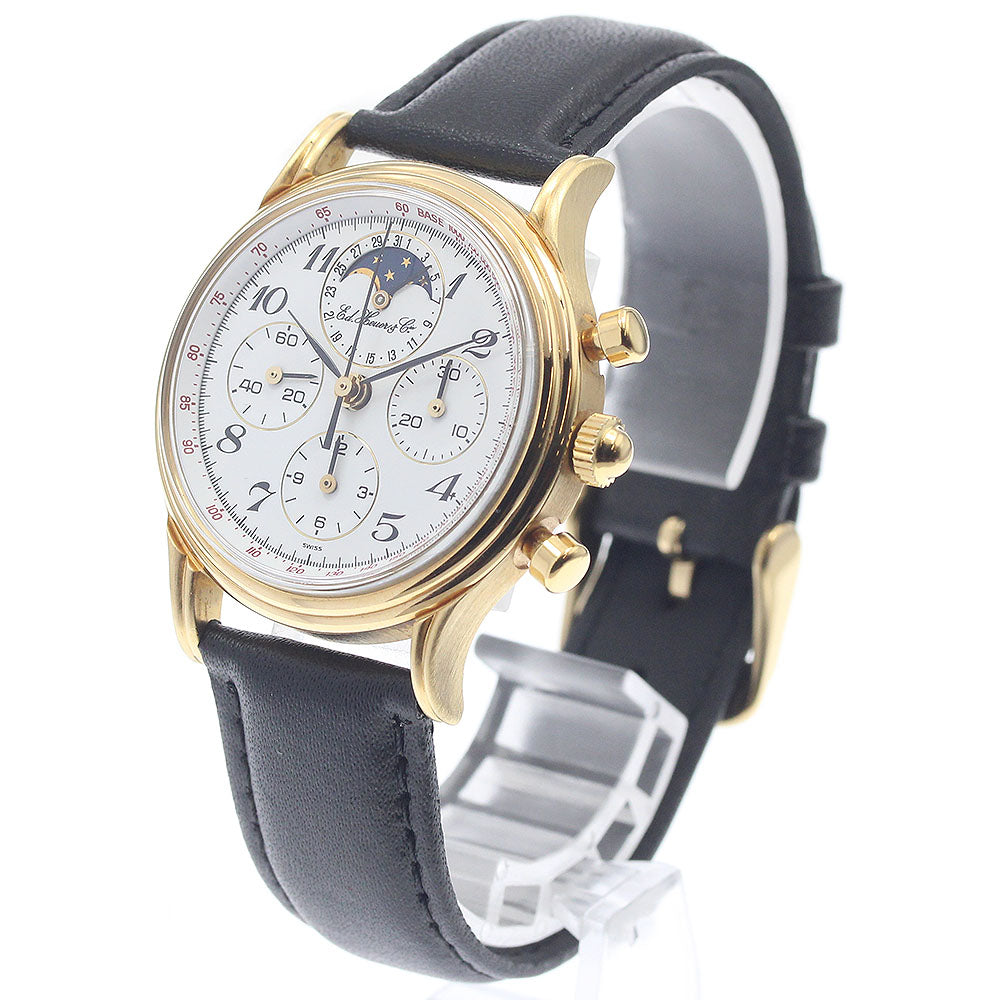 Heuer 188.205/1 Edward 125th Anniversary Moon Phase Chronograph Manual Winding Men's Watch with Box and Warranty