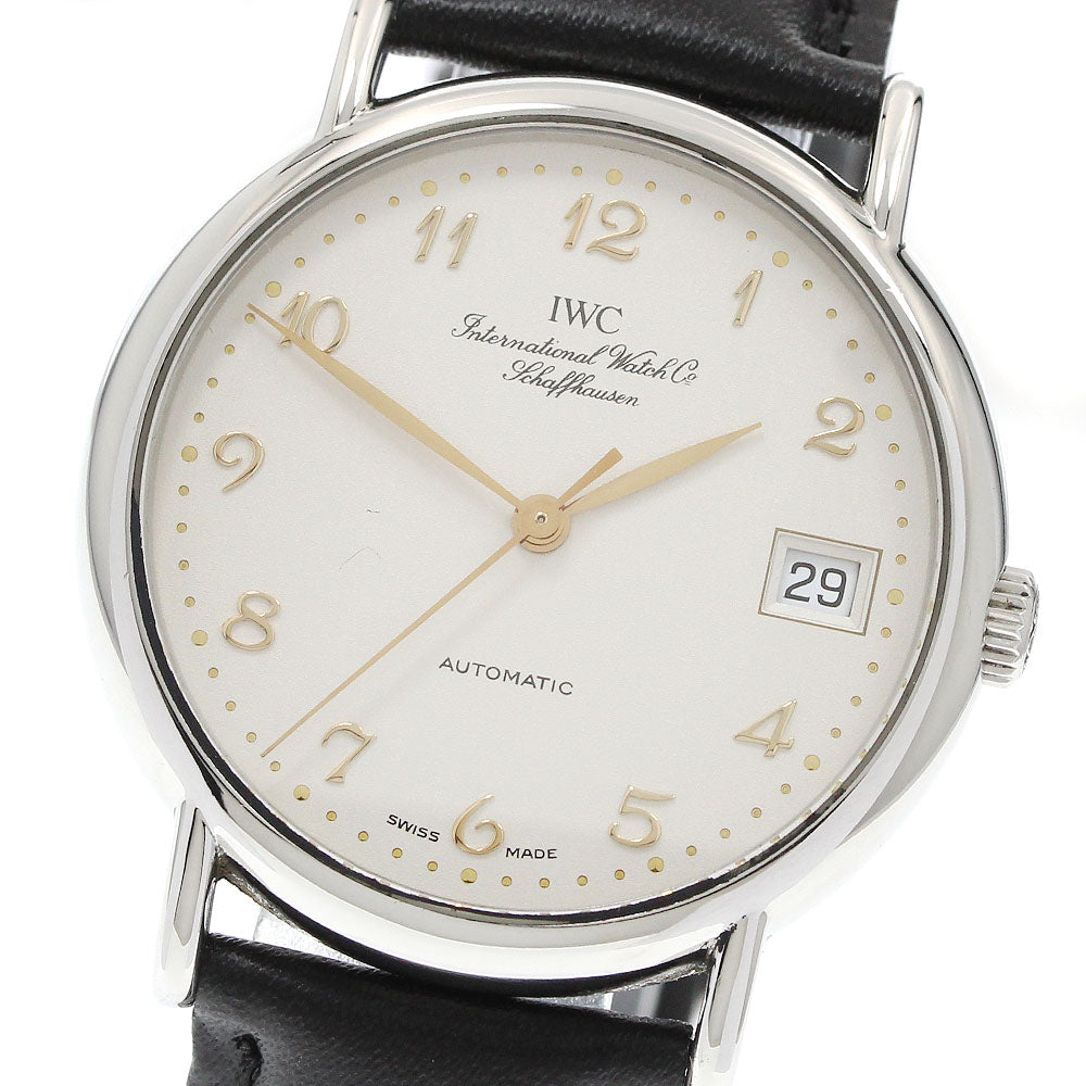 IWC SCHAFFHAUSEN IW351323 Portofino Date Automatic Boys' Watch Good Condition
