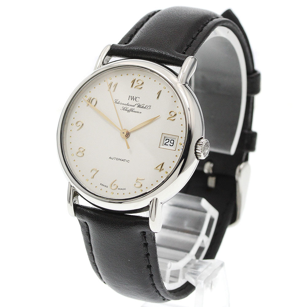 IWC SCHAFFHAUSEN IW351323 Portofino Date Automatic Boys' Watch Good Condition
