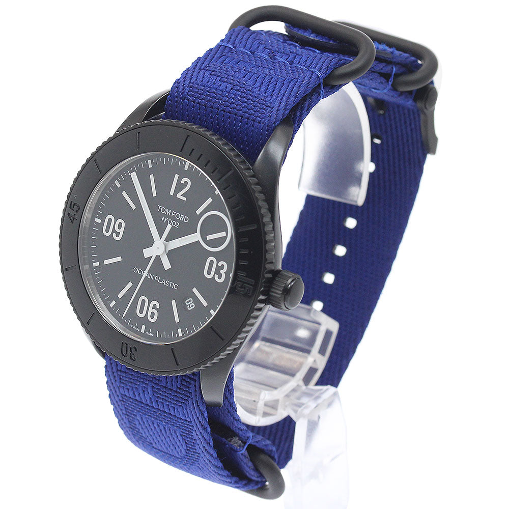 TOM FORD TFT002027 N.002 Ocean Plastic Sport Date Automatic Men's Watch Excellent Condition with Box and Warranty Card