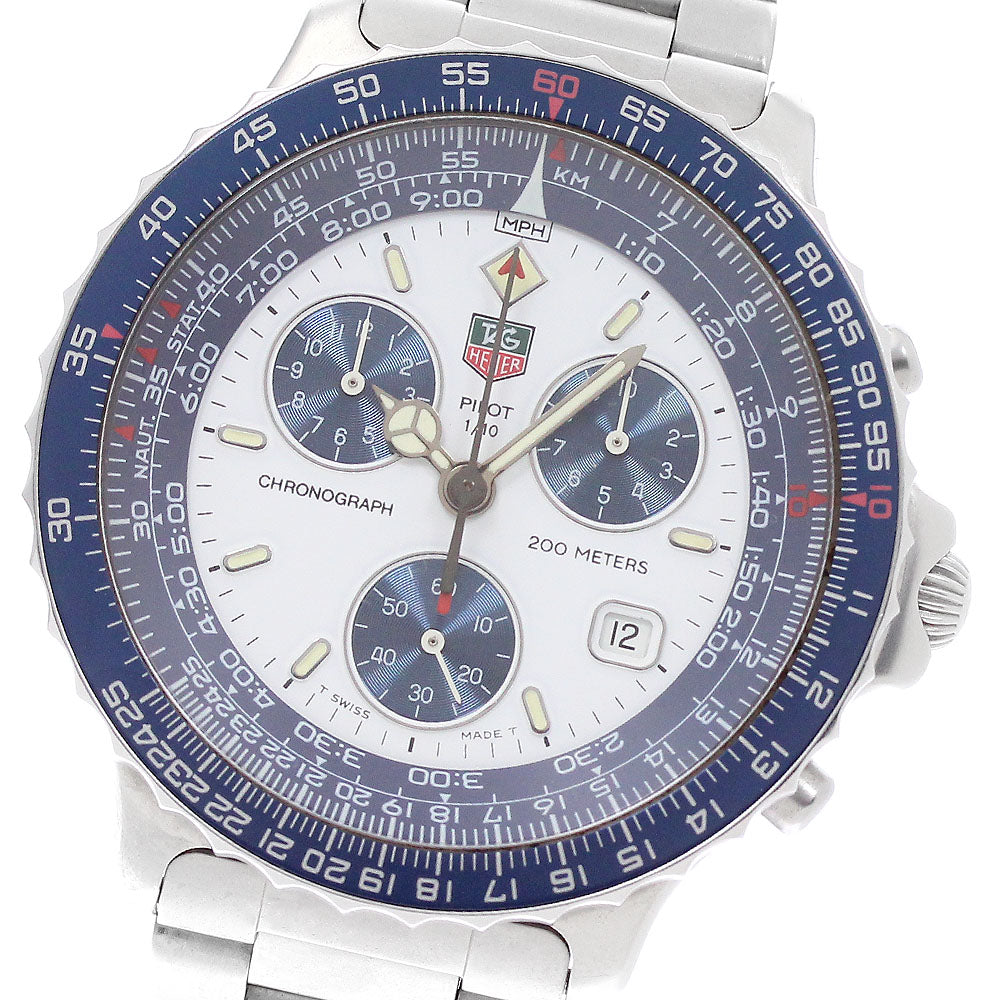 TAG Heuer 530.806K Pilot Date Chronograph Quartz Men's Watch (with box)