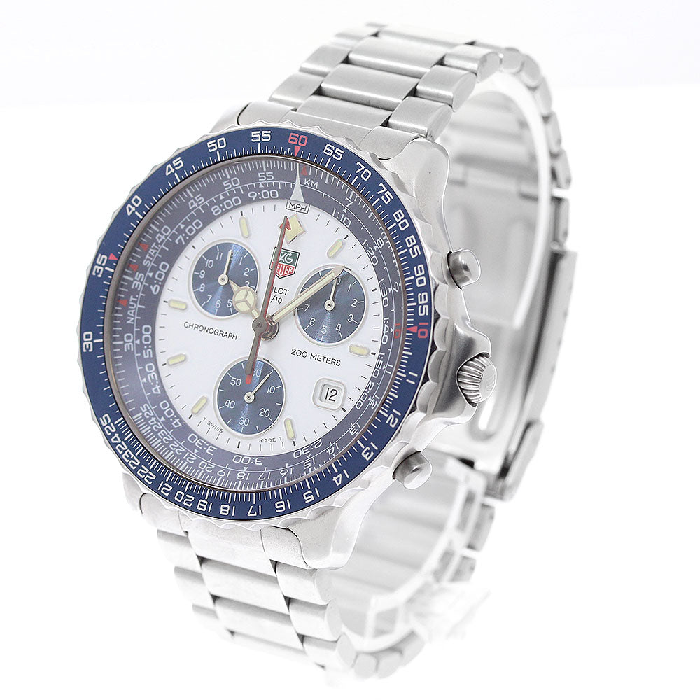 TAG Heuer 530.806K Pilot Date Chronograph Quartz Men's Watch (with box)