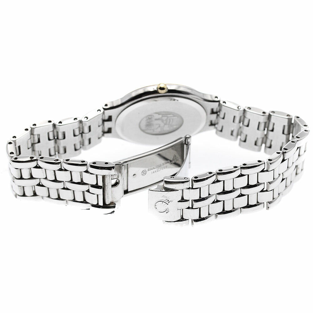 OMEGA 4330.62 De Ville YG Bezel Date Quartz Men's Watch with Warranty