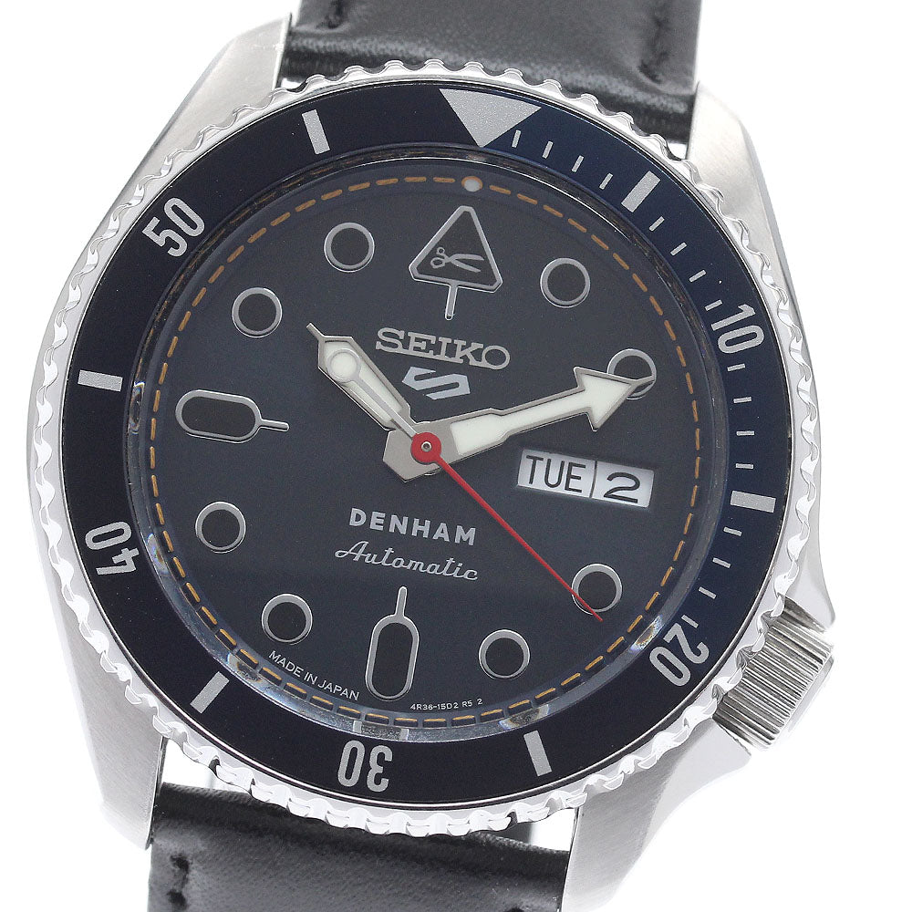 SEIKO 4R36-16N0/SBSA281 DENHAM Collaboration Limited Edition Automatic Men's Watch Excellent Condition with Box and Warranty Card