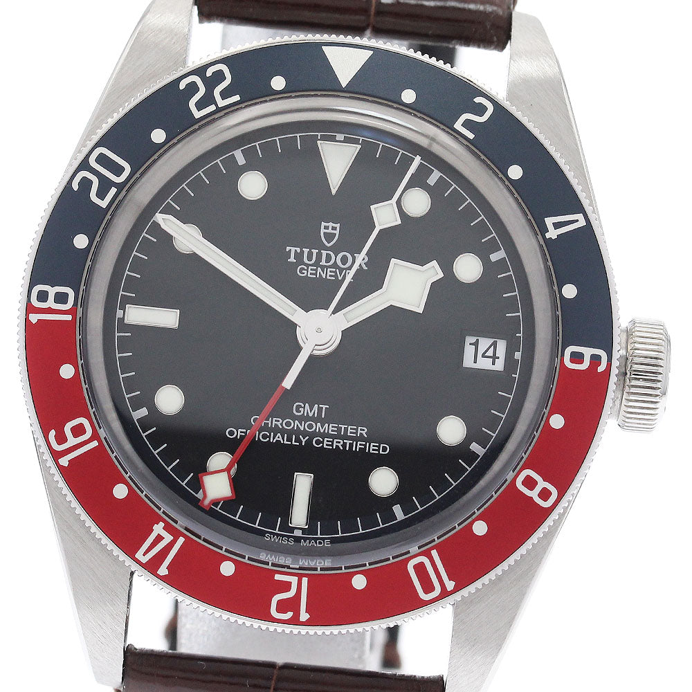 TUDOR 79830RB Black Bay GMT Date Automatic Men's Watch Excellent Condition with Box and Warranty Card