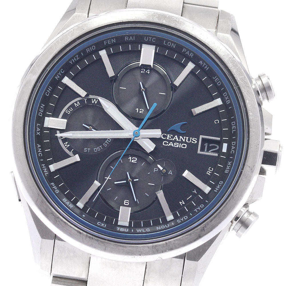 CASIO OCW-T4000-1AJF Oceanus Classic Line Day-Date Solar Radio-Controlled Men's Watch (Comes with Box and Warranty)