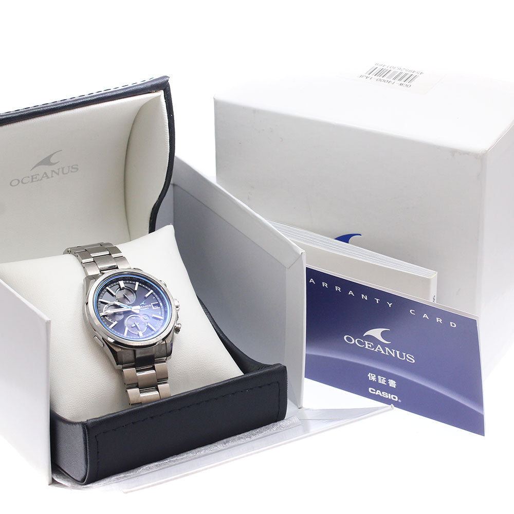 CASIO OCW-T4000-1AJF Oceanus Classic Line Day-Date Solar Radio-Controlled Men's Watch (Comes with Box and Warranty)