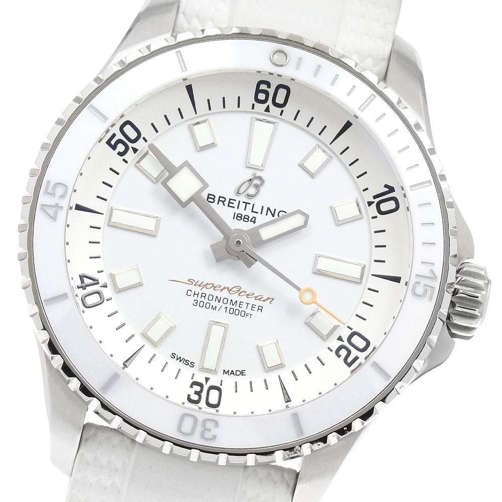 BREITLING A17377 Superocean Automatic 36 Automatic Winding Boys' Watch with Inner Box and Warranty Card