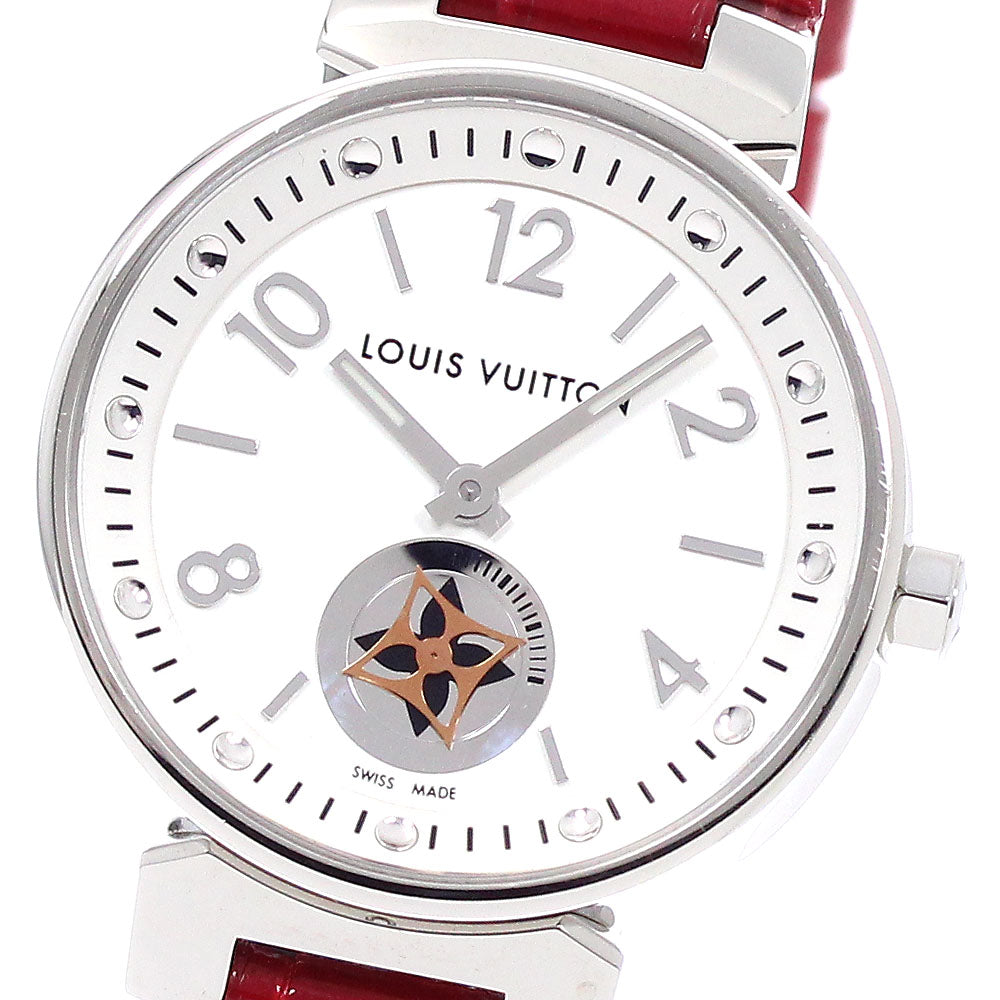 LOUIS VUITTON Q8J10 Tambour Moonstar Quartz Women's Watch (Good Condition)