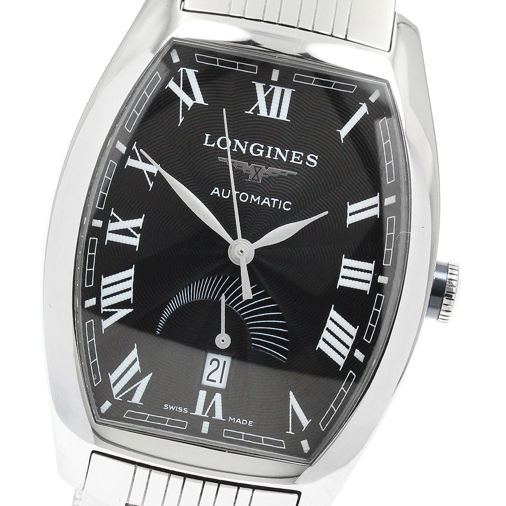 LONGINES L2.672.4 Evidenza Power Reserve Date Automatic Men's Watch (Good Condition)