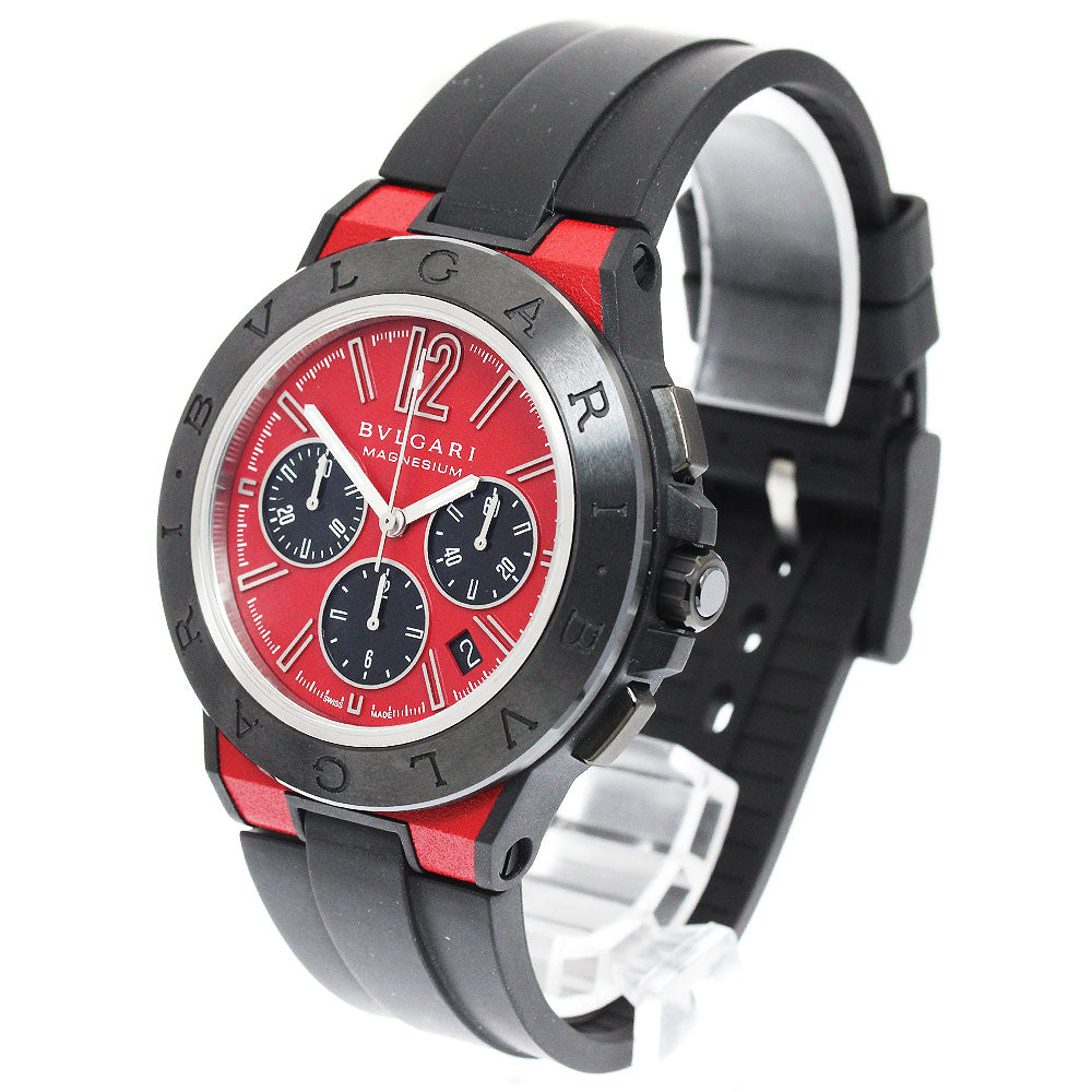 BVLGARI DG42SMCCH Diagono Magnesium Chronograph Automatic Men's Watch Excellent Condition with Box and Warranty Card