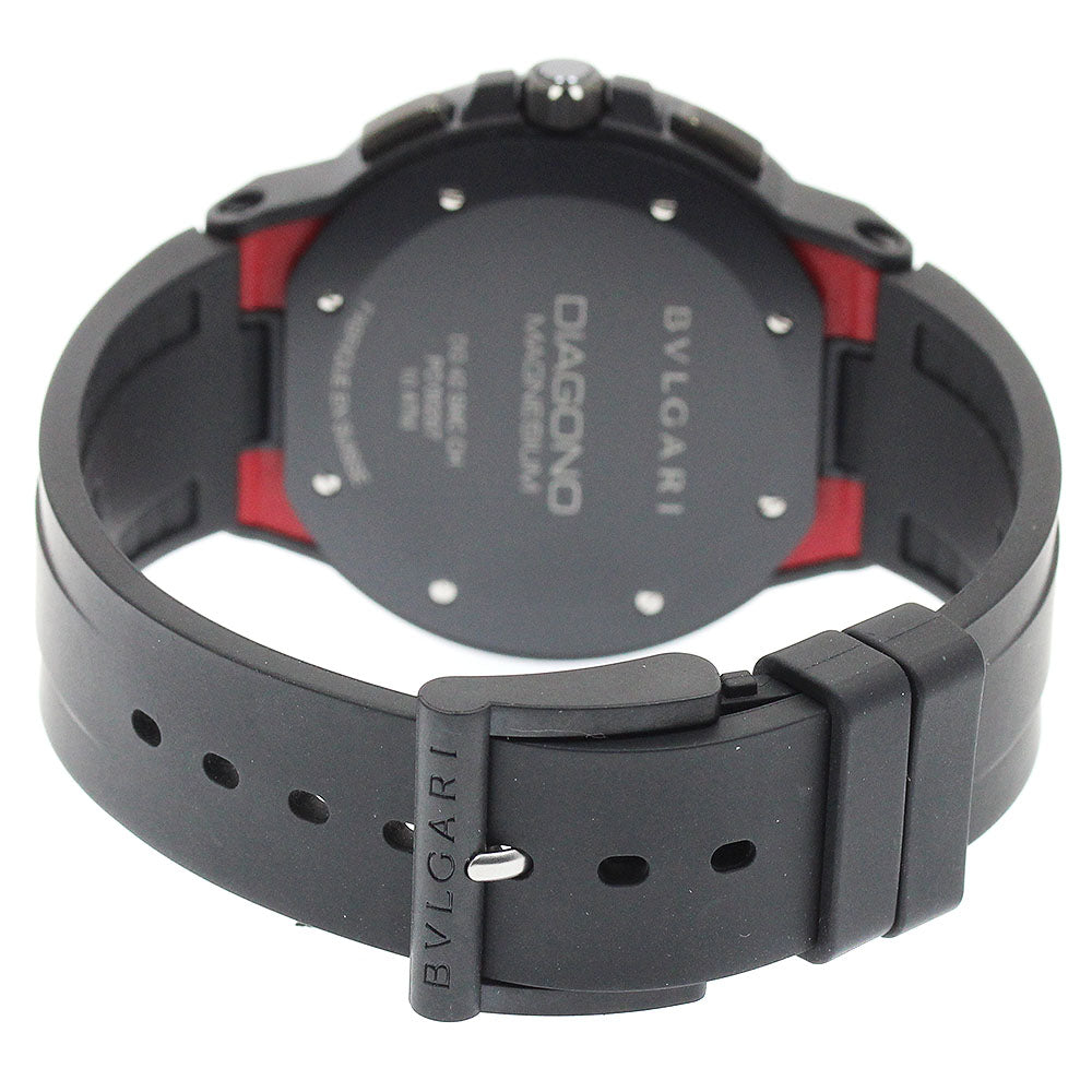 BVLGARI DG42SMCCH Diagono Magnesium Chronograph Automatic Men's Watch Excellent Condition with Box and Warranty Card