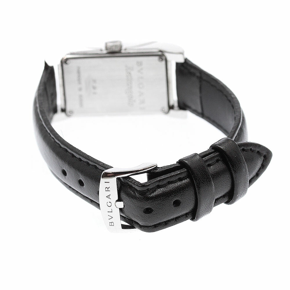 BVLGARI RT39S Rettangolo Black Diamond Bezel Quartz Women's Watch