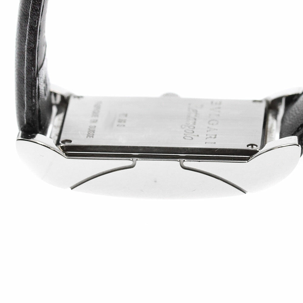 BVLGARI RT39S Rettangolo Black Diamond Bezel Quartz Women's Watch