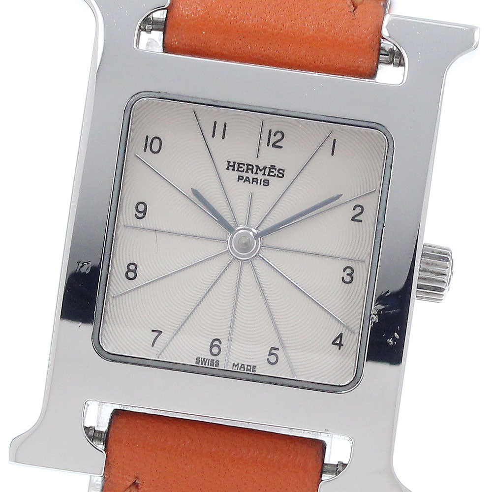 HERMES HH1.210 H-Watch Quartz Ladies' Watch with Inner Box and Warranty Card