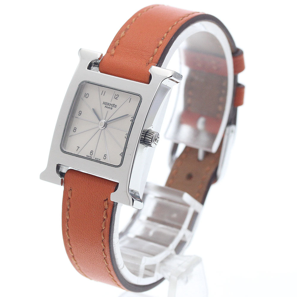 HERMES HH1.210 H-Watch Quartz Ladies' Watch with Inner Box and Warranty Card