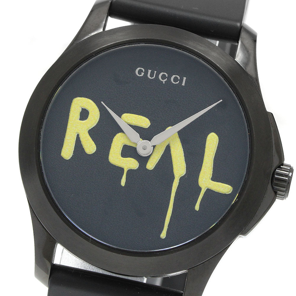 GUCCI 126.4/YA1264017 G-Timeless Ghost Quartz Men's Watch Excellent Condition with Box and Warranty Card