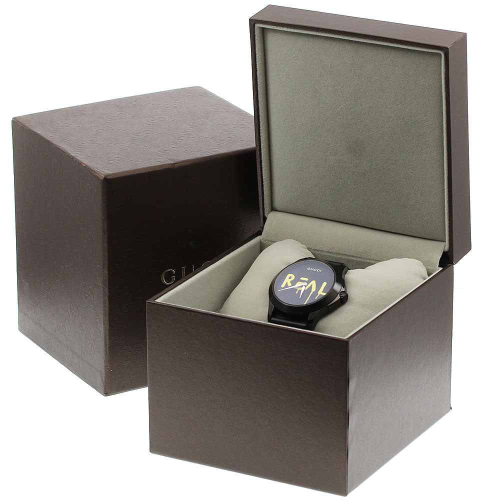 GUCCI 126.4/YA1264017 G-Timeless Ghost Quartz Men's Watch Excellent Condition with Box and Warranty Card