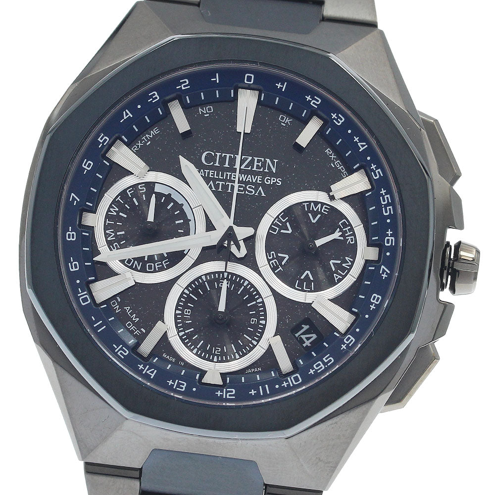 CITIZEN CC4106-74E/F950-00CWB01 Attesa ACT Line Chronograph Solar Radio Controlled Men's Watch Excellent Condition with Box and Warranty Card